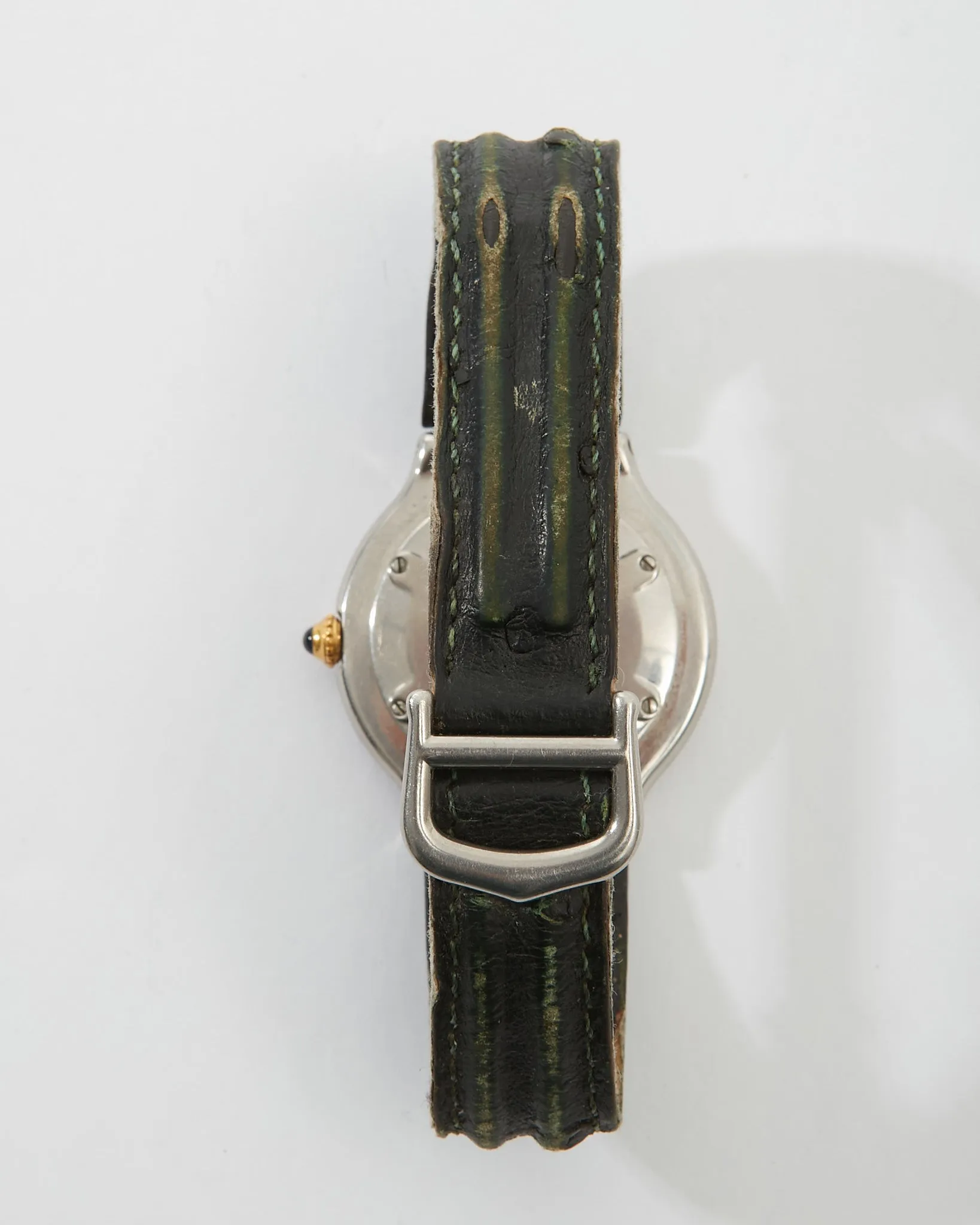 Cartier Must De Cartier 21 Stainless Steel & Leather Band Watch