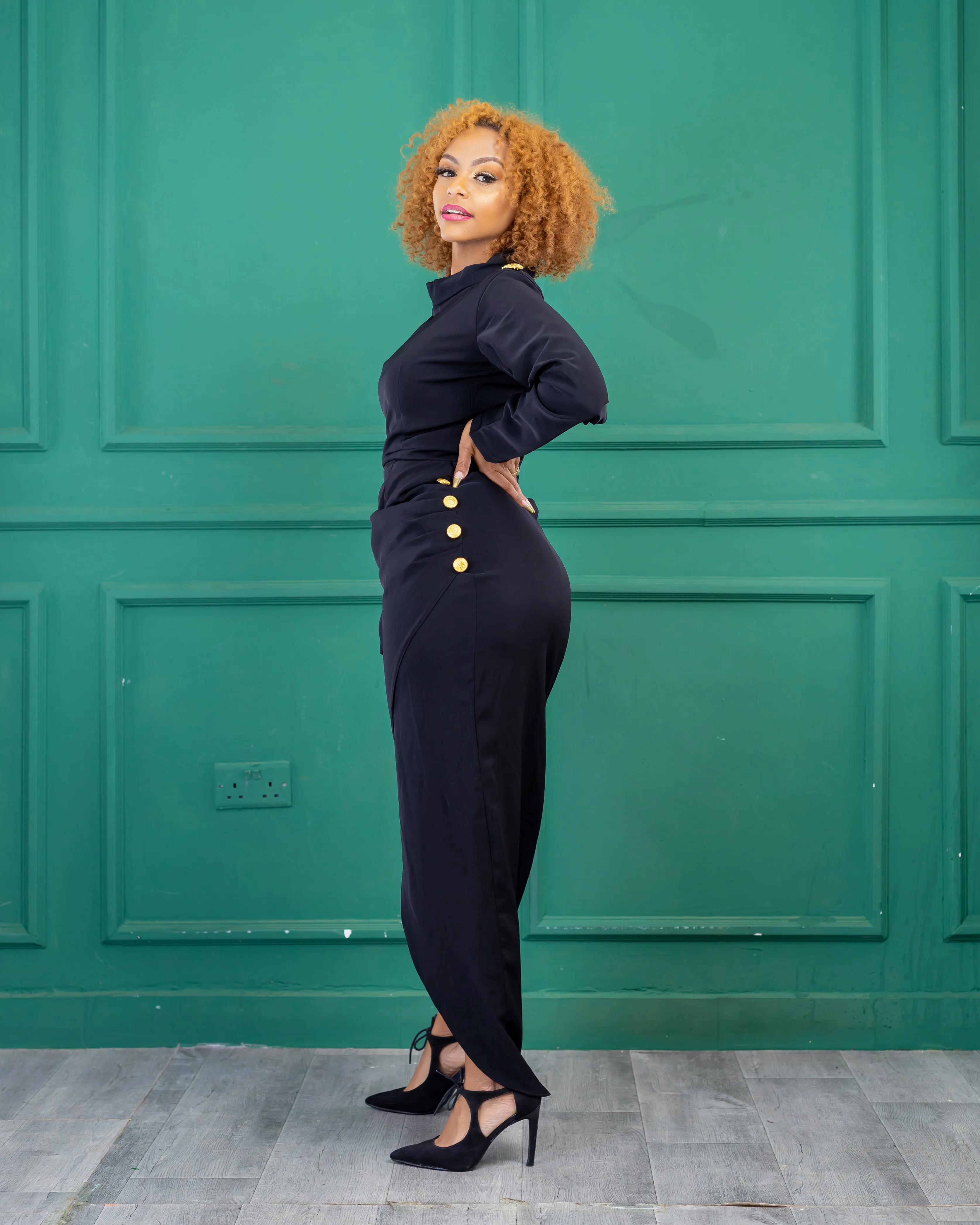 Cheres Evening Dress - Black