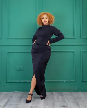 Cheres Evening Dress - Black