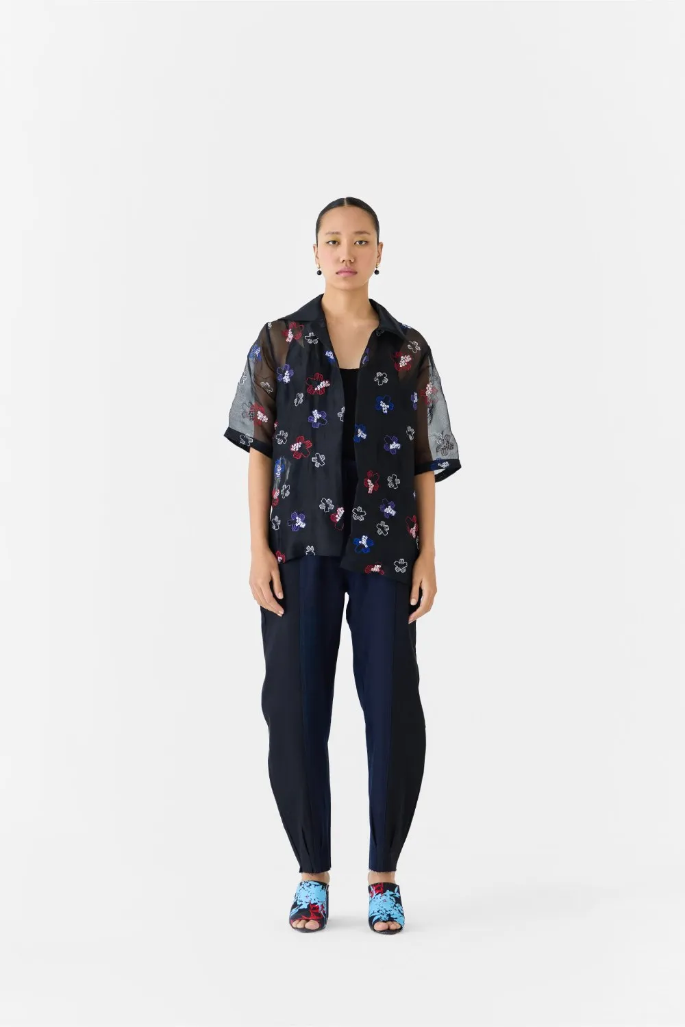 CHERRY BLOSSOM ORGANZA SHIRT