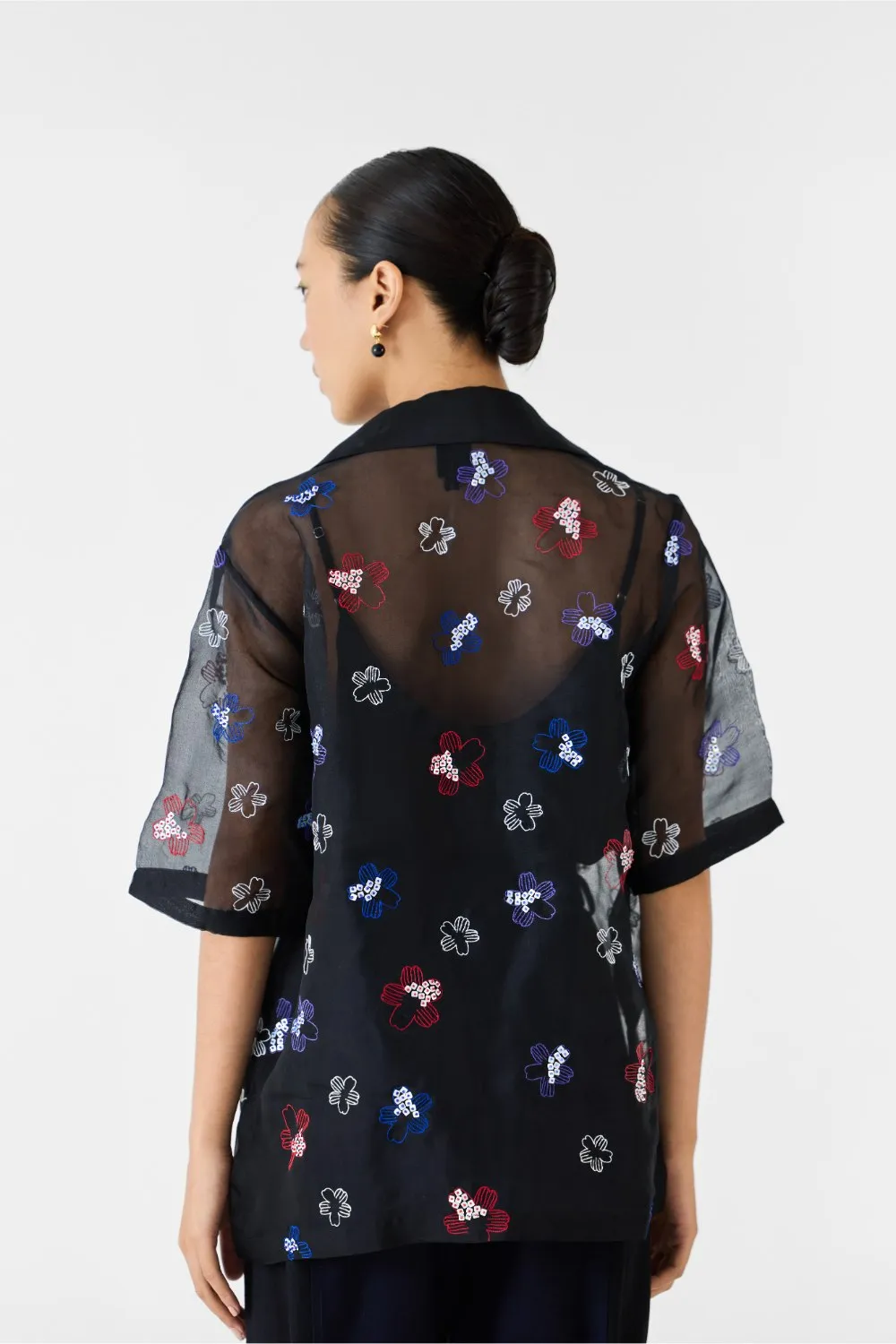 CHERRY BLOSSOM ORGANZA SHIRT