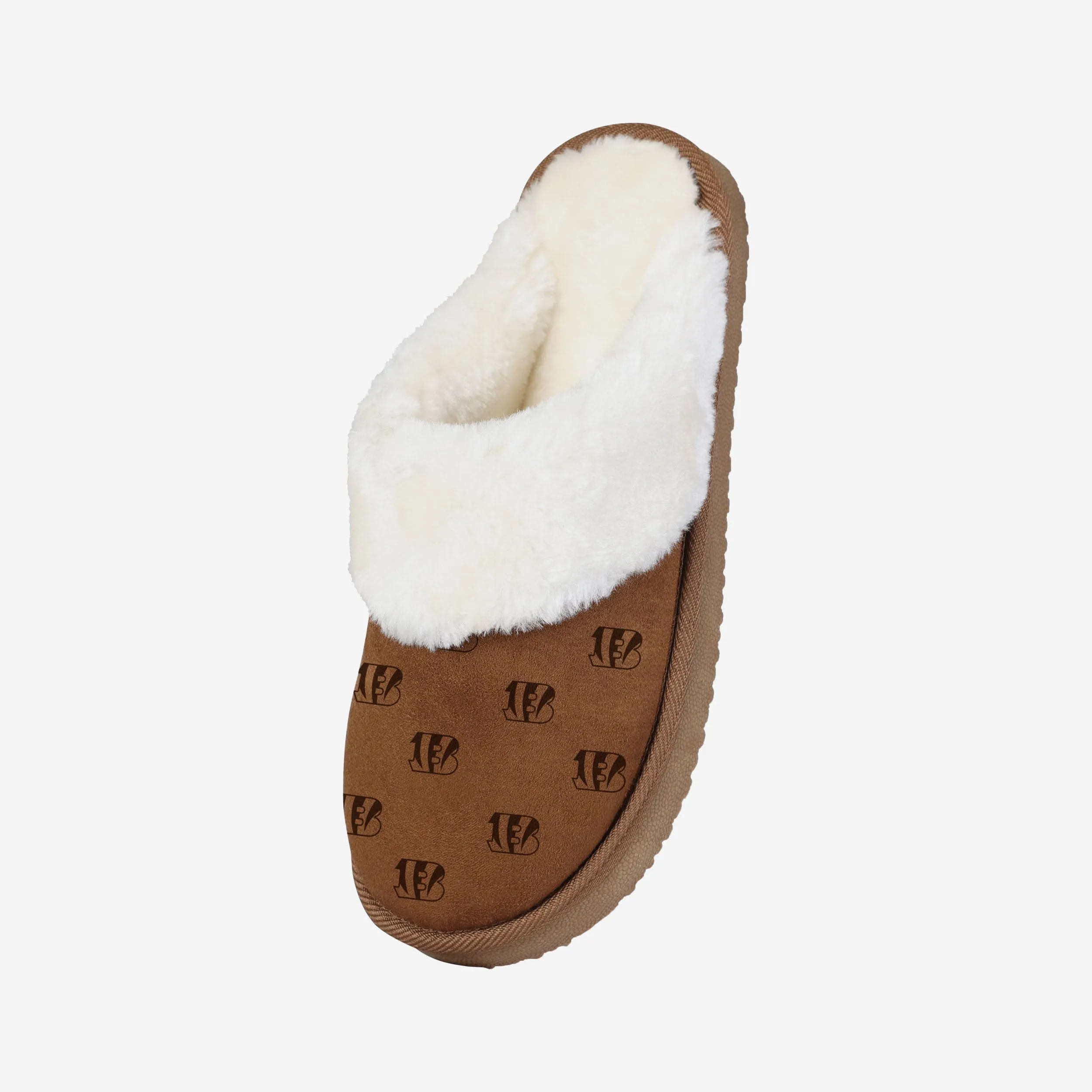 Cincinnati Bengals Womens Repeat Logo Moccasin Slipper