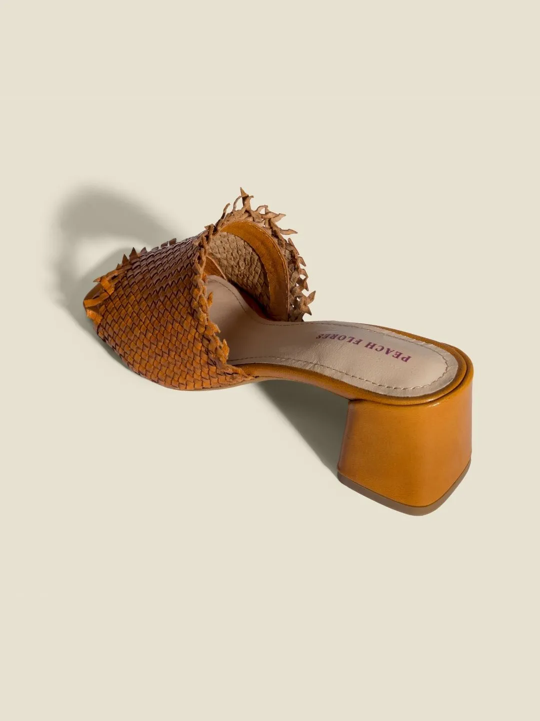 Clare Woven Leather Heels