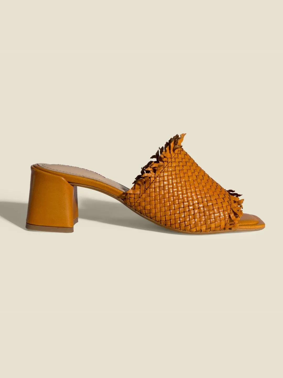 Clare Woven Leather Heels