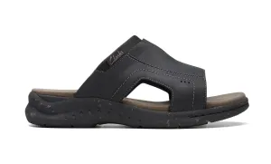 Clarks Men's Walkford Band Black Leather