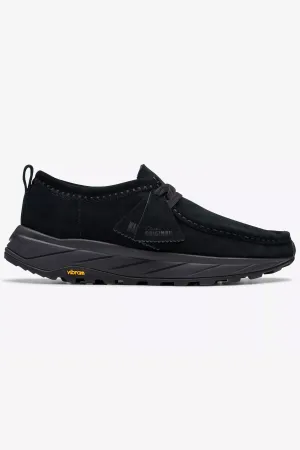 CLARKS - WALLA EDEN LO - BLACK SUEDE - MAN