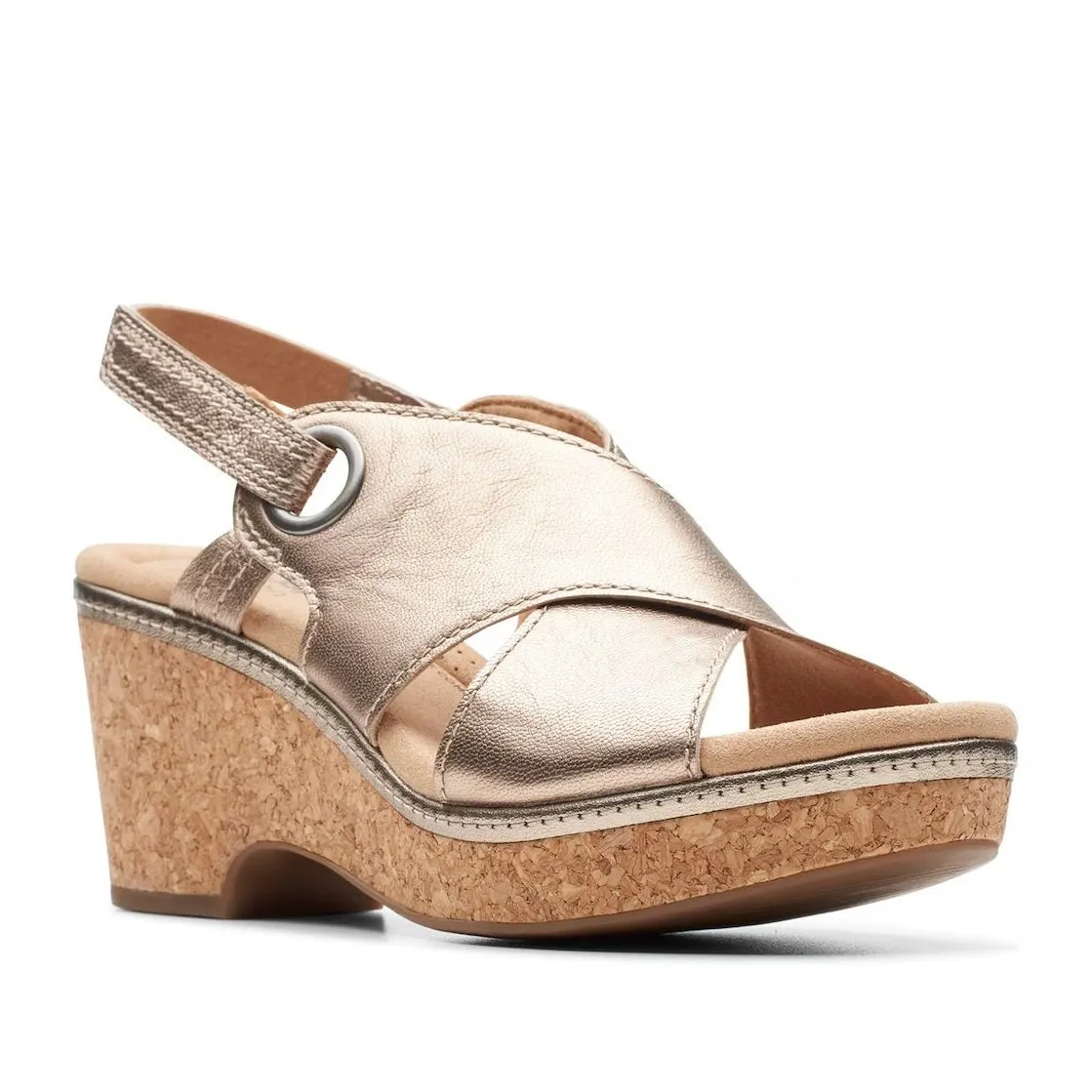 Clarks Women's Giselle Loop Metallic Leather 26178050