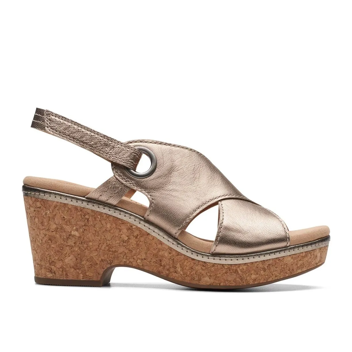 Clarks Women's Giselle Loop Metallic Leather 26178050