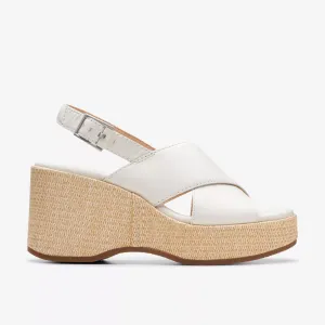 Clarks Women's Manon Wish Off White Leather 26176301