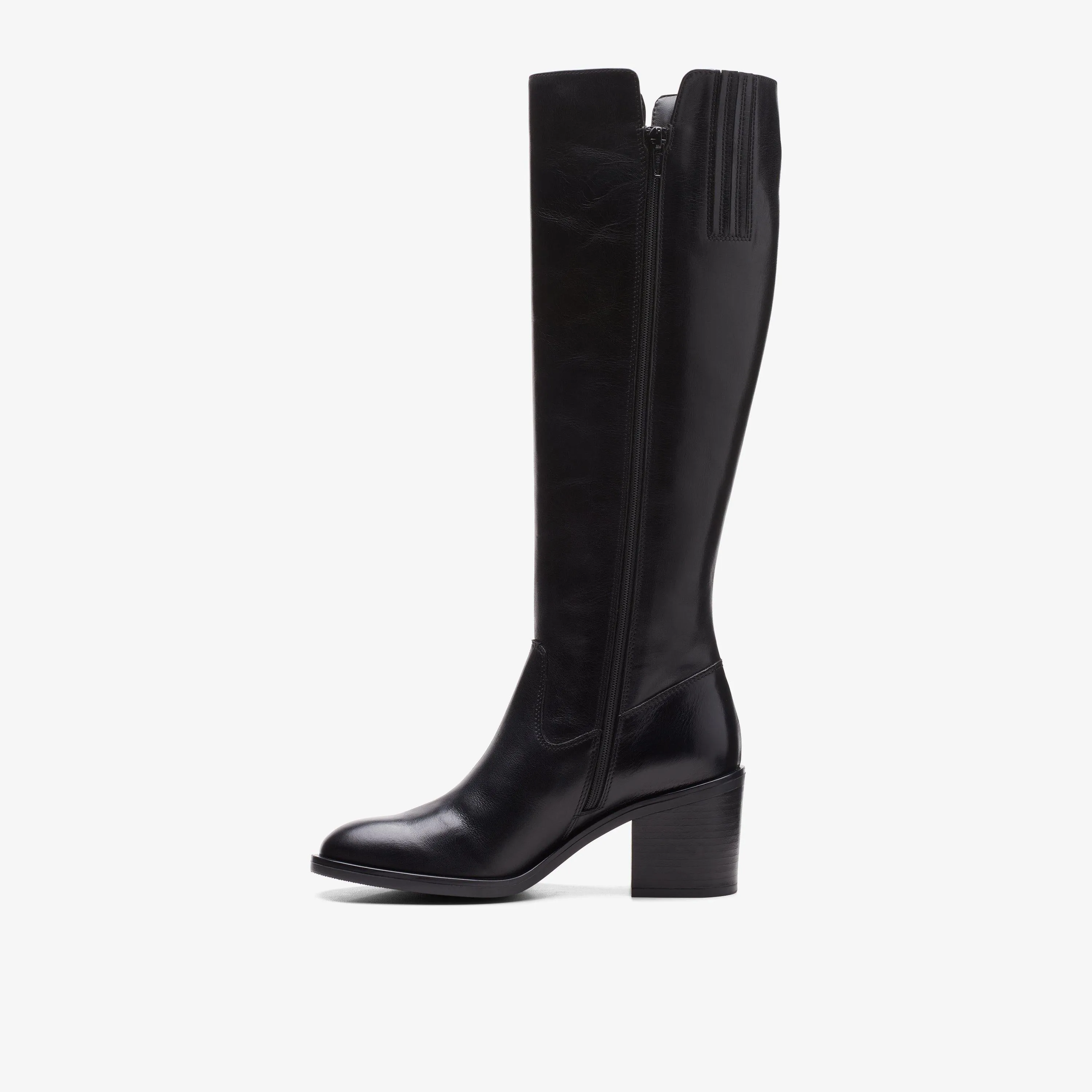 Clarks Women's Valvestino Hi Black Leather 26171831