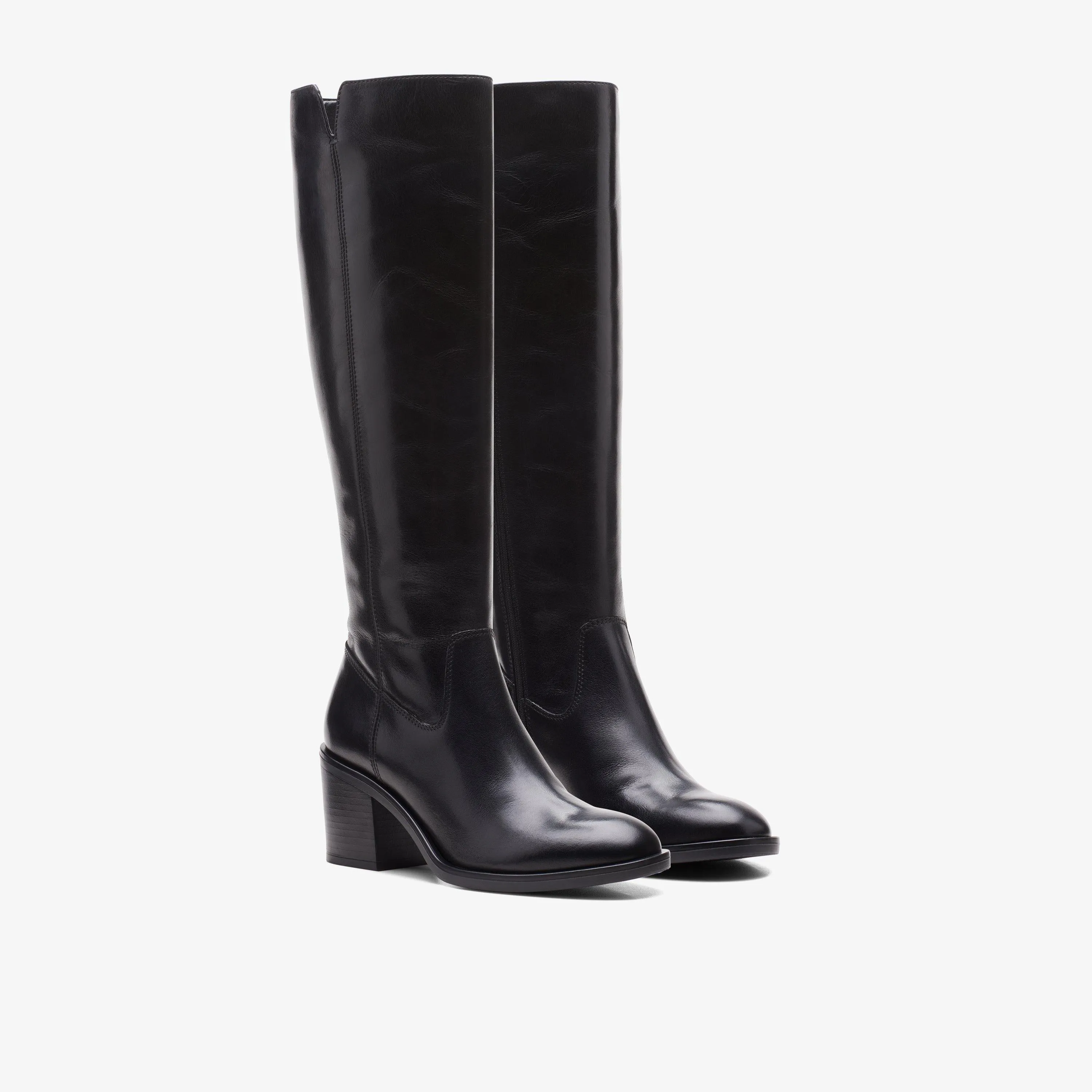 Clarks Women's Valvestino Hi Black Leather 26171831