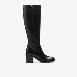 Clarks Women's Valvestino Hi Black Leather 26171831
