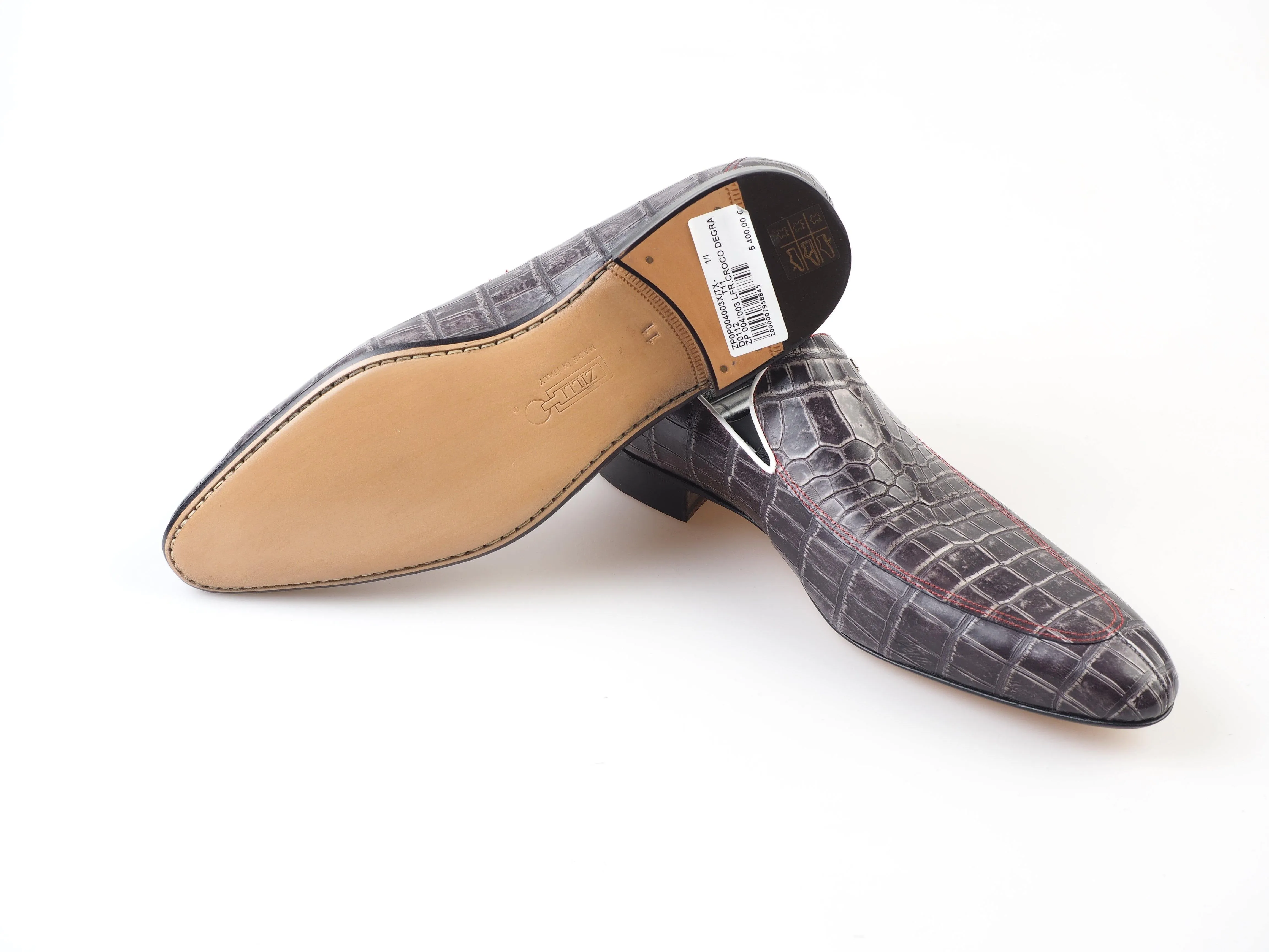 Classic crocodile Moccasin