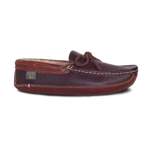 Cloud Nine Sheepskin Mens Leather Driving Moccasin Indoor/Outdoor