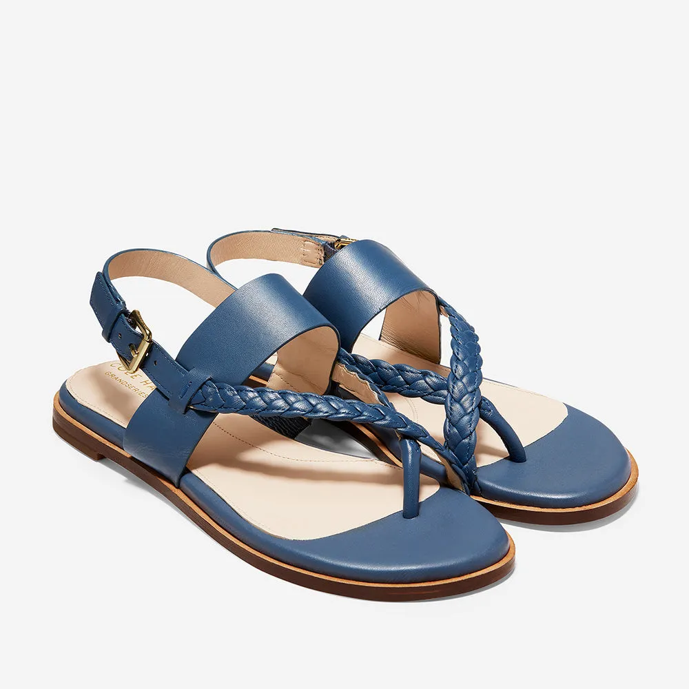 Cole Haan Anica Thong Sandal Vintage Indigo Leather