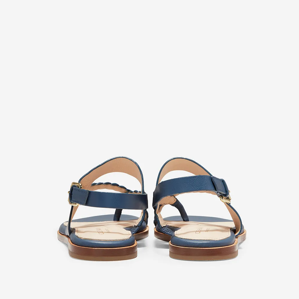 Cole Haan Anica Thong Sandal Vintage Indigo Leather