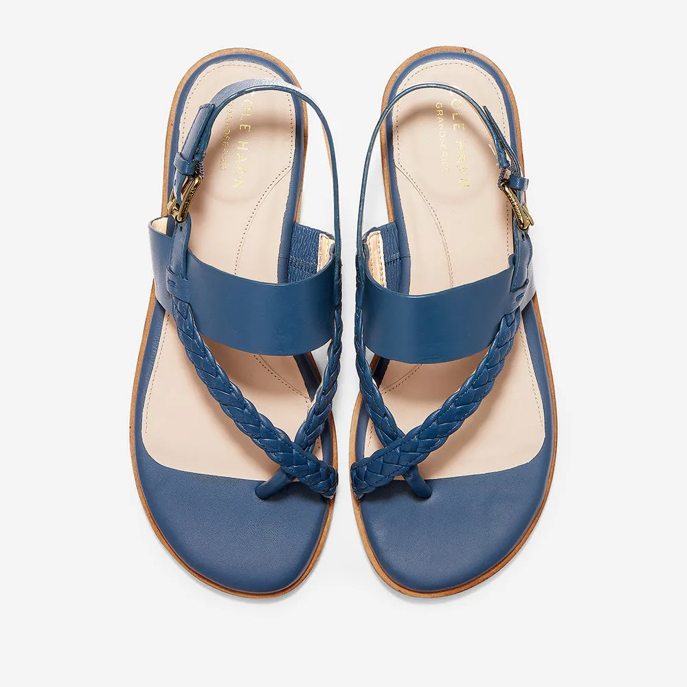 Cole Haan Anica Thong Sandal Vintage Indigo Leather