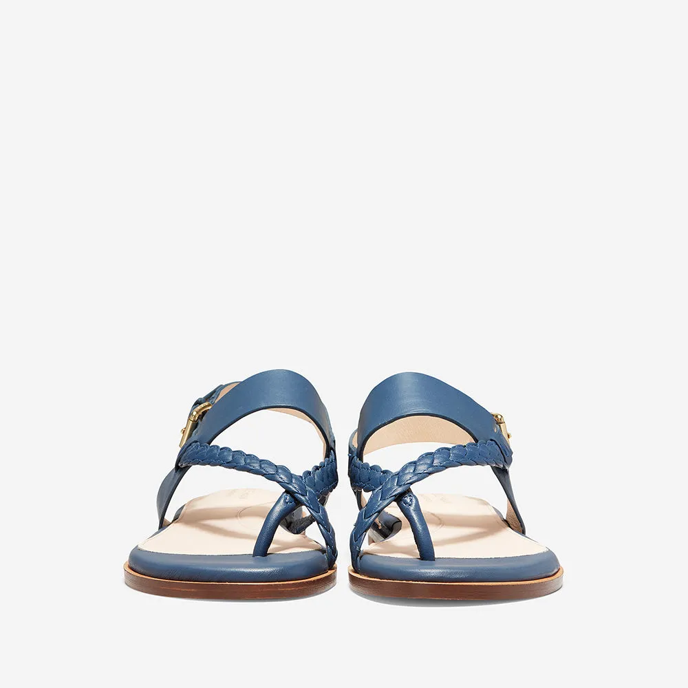 Cole Haan Anica Thong Sandal Vintage Indigo Leather