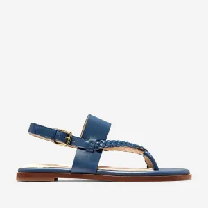 Cole Haan Anica Thong Sandal Vintage Indigo Leather