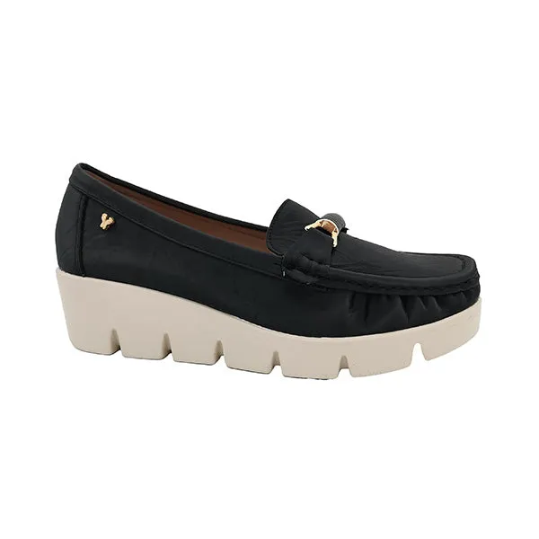 Comfort Moccasin On Wedge - 1046