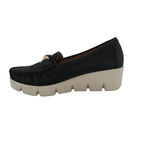 Comfort Moccasin On Wedge - 1046