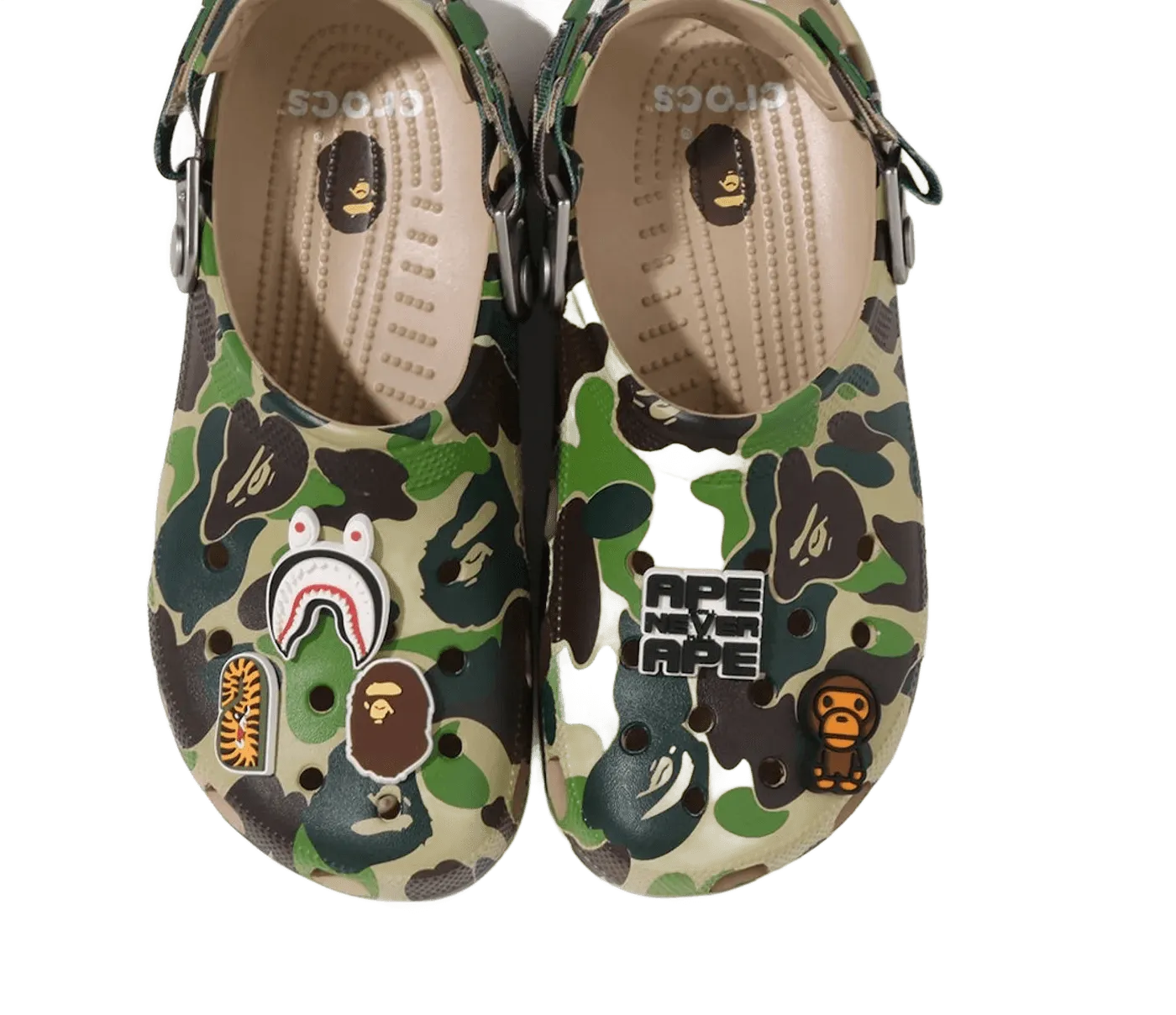 Crocs Classic Clog A Bathing Ape ABC Camo Green