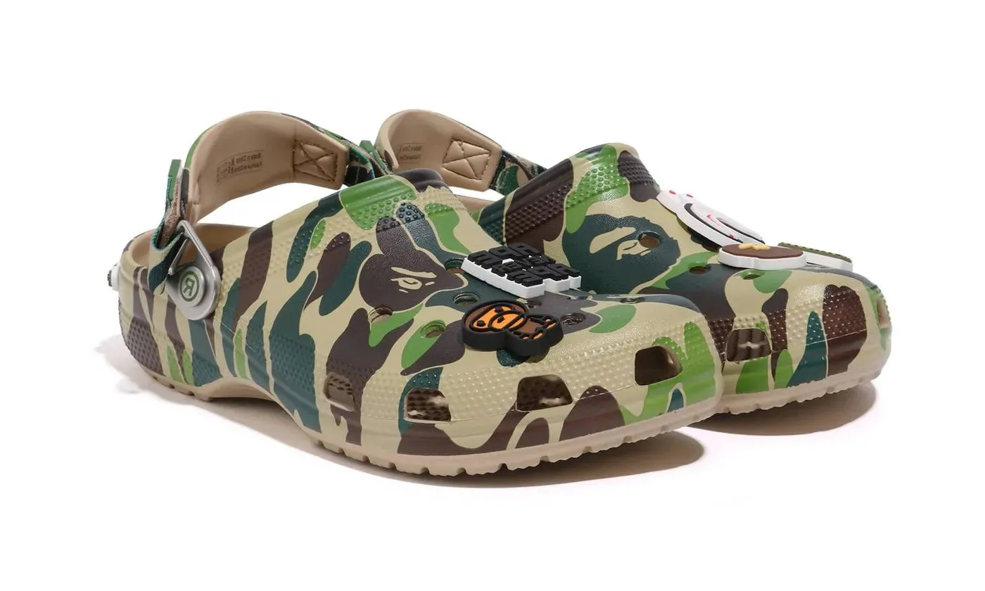 Crocs Classic Clog A Bathing Ape ABC Camo Green