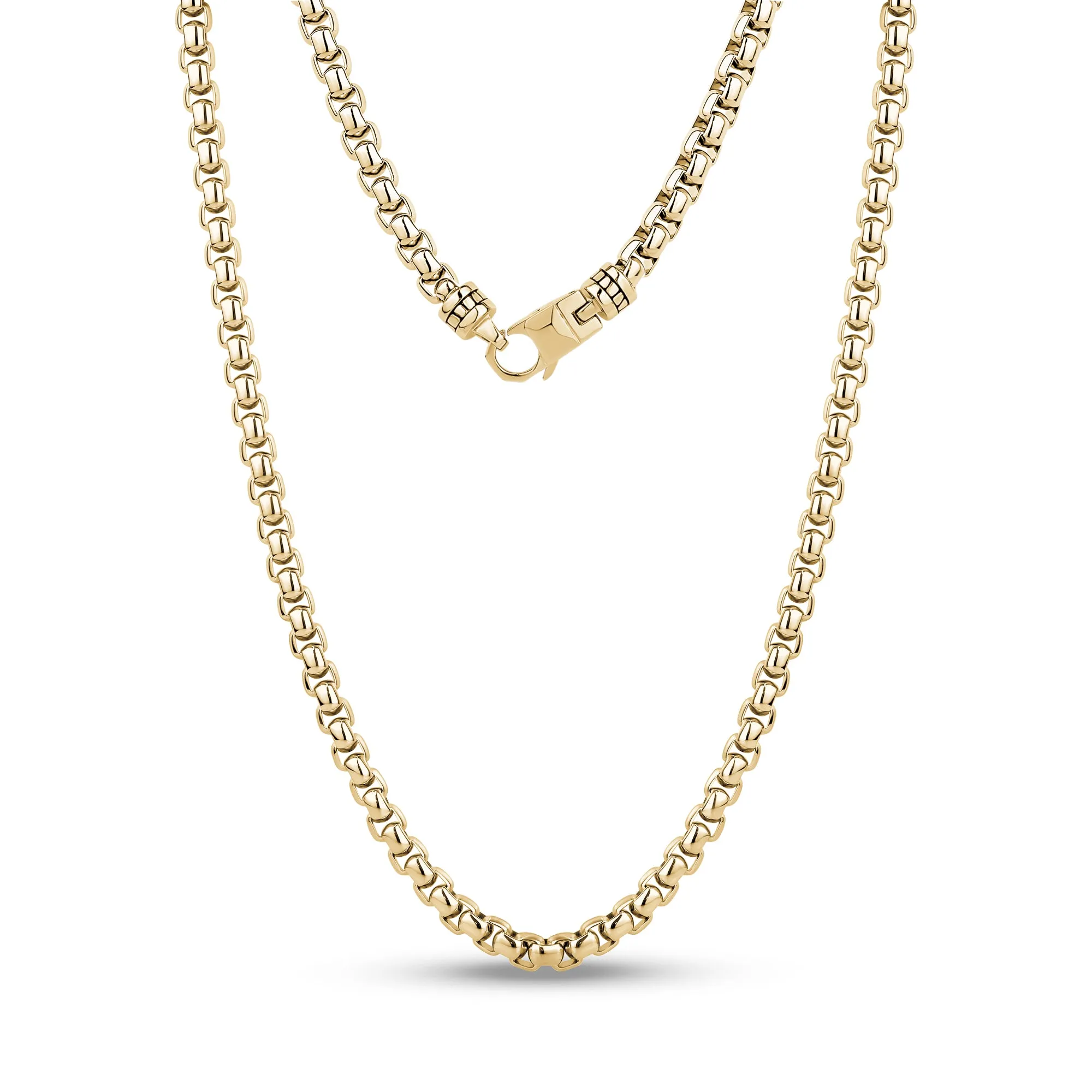 Custom Clasp Round Box Link Chain