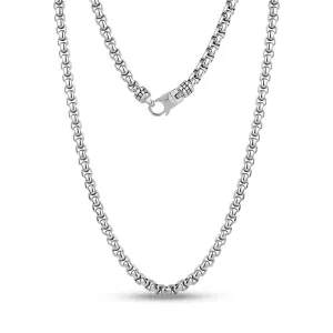 Custom Clasp Round Box Link Chain