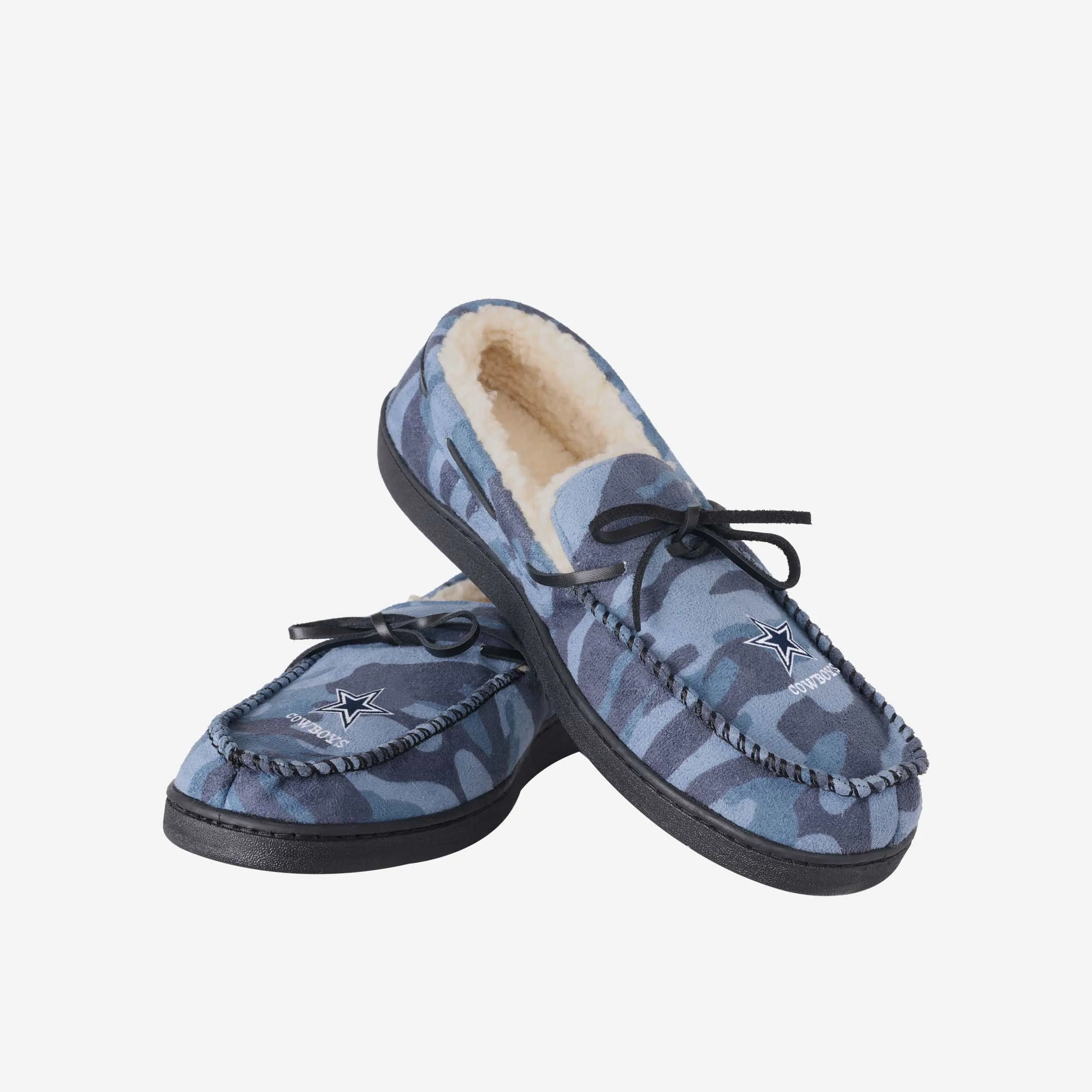 Dallas Cowboys Printed Camo Moccasin Slipper