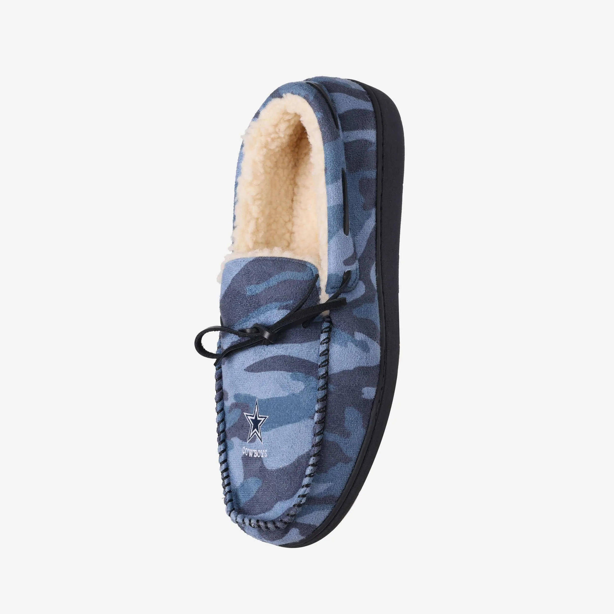 Dallas Cowboys Printed Camo Moccasin Slipper