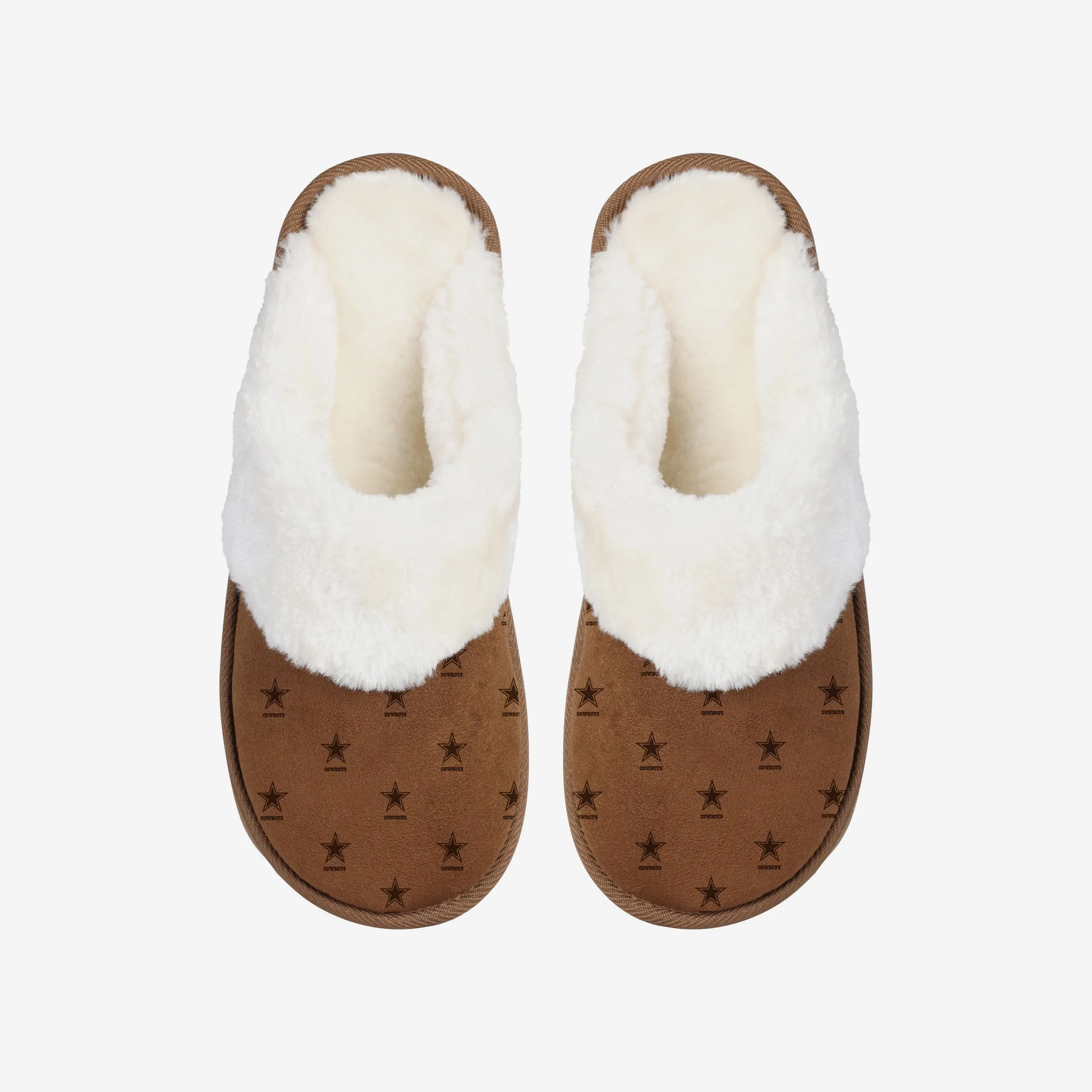 Dallas Cowboys Womens Repeat Logo Moccasin Slipper