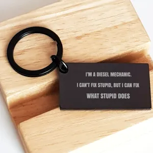 Diesel Mechanic Gifts, Funny Truck Mechanic Key Chain Gift