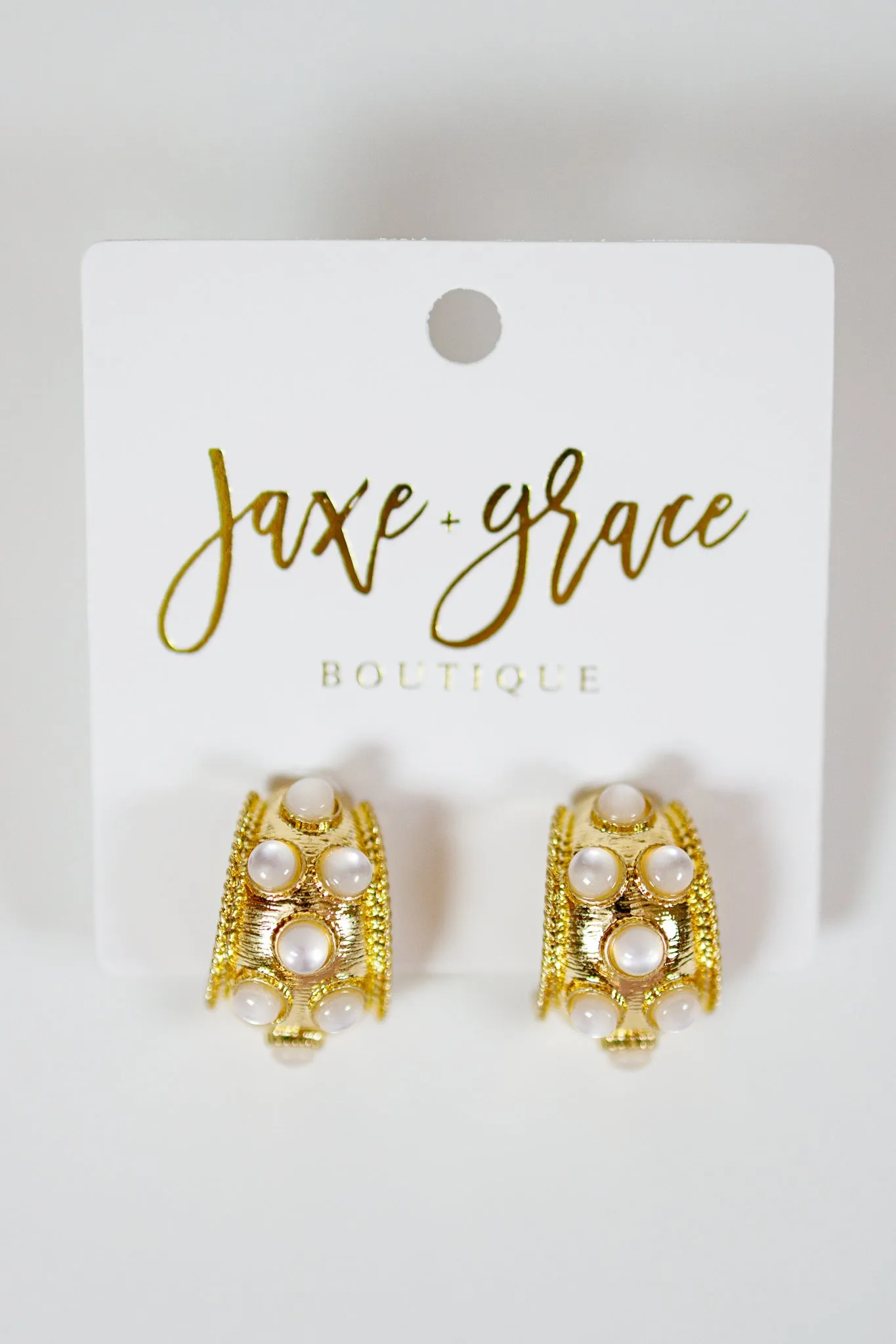 Dotted Antique Bold Hoops