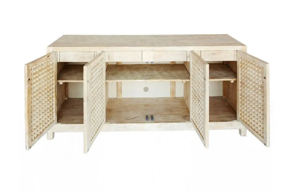 DRIFTWOOD LATTICE CREDENZA