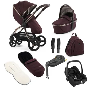 egg3 Luxury Maxi-Cosi Travel System Bundle - Mulberry