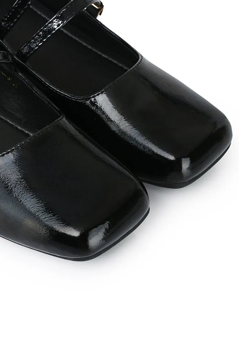 Eleanor Mary Jane Wedges (Black)