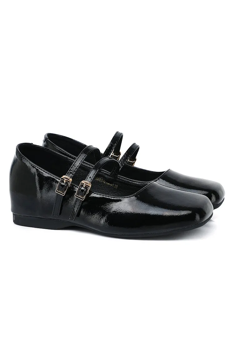 Eleanor Mary Jane Wedges (Black)