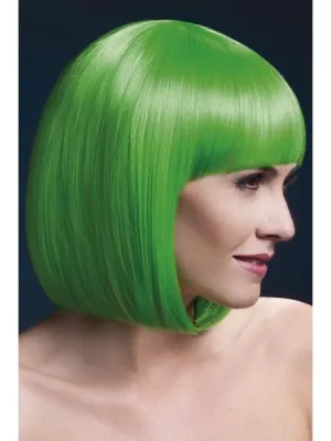 Elise Bob Wig - Neon Green
