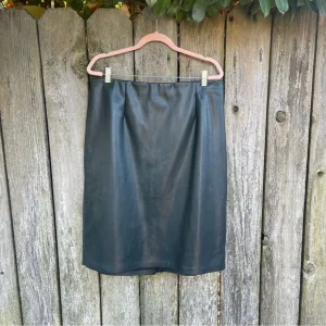 Eloquii/ Teal / Faux Leather Pencil Skirt / 18
