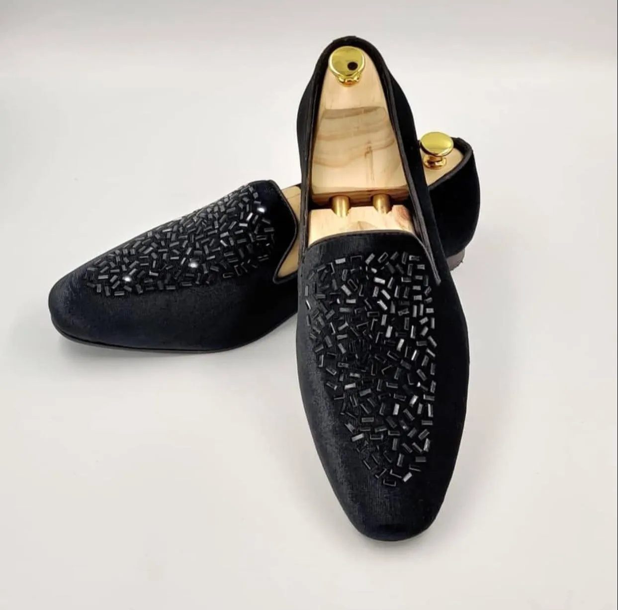 Fashion Wedding Revert Moccasins For Men's High Quality Slip On Flat Loafer-JonasParamount