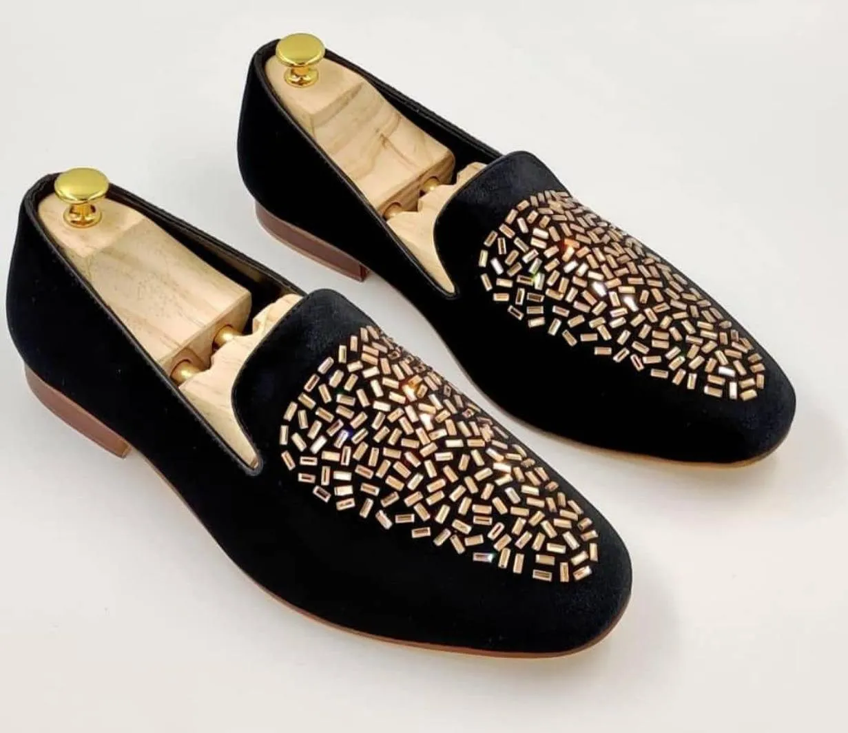 Fashion Wedding Revert Moccasins For Men's High Quality Slip On Flat Loafer-JonasParamount