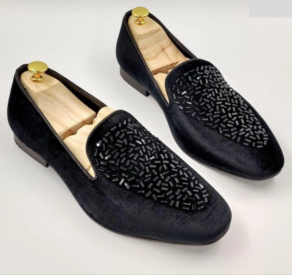 Fashion Wedding Revert Moccasins For Men's High Quality Slip On Flat Loafer-JonasParamount