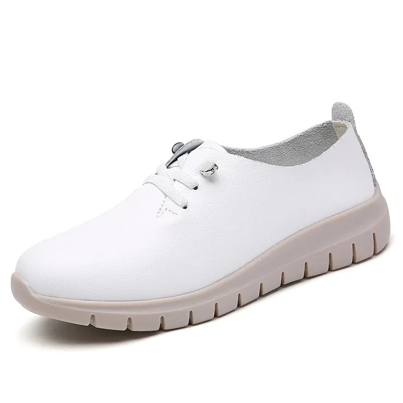 Fashion Women Oxford Shoes Casual Ladies Luxury Designer Flats Leather Sneakers Lightweight Women's Flat Moccasins Zapatos Mujer