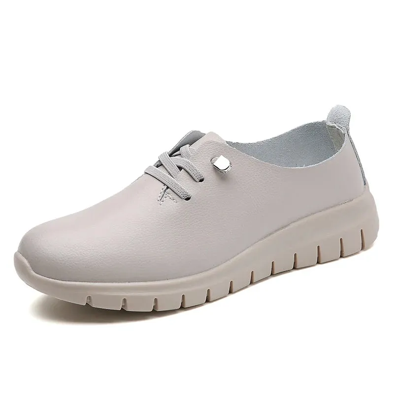 Fashion Women Oxford Shoes Casual Ladies Luxury Designer Flats Leather Sneakers Lightweight Women's Flat Moccasins Zapatos Mujer