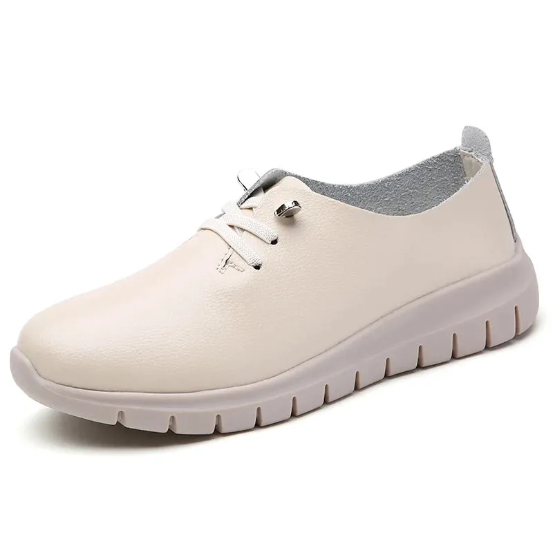 Fashion Women Oxford Shoes Casual Ladies Luxury Designer Flats Leather Sneakers Lightweight Women's Flat Moccasins Zapatos Mujer