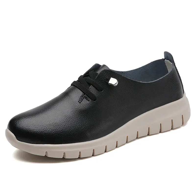 Fashion Women Oxford Shoes Casual Ladies Luxury Designer Flats Leather Sneakers Lightweight Women's Flat Moccasins Zapatos Mujer