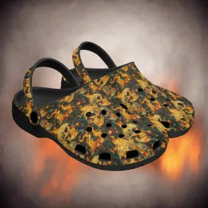 Fiery Skulls Rok-Clogs