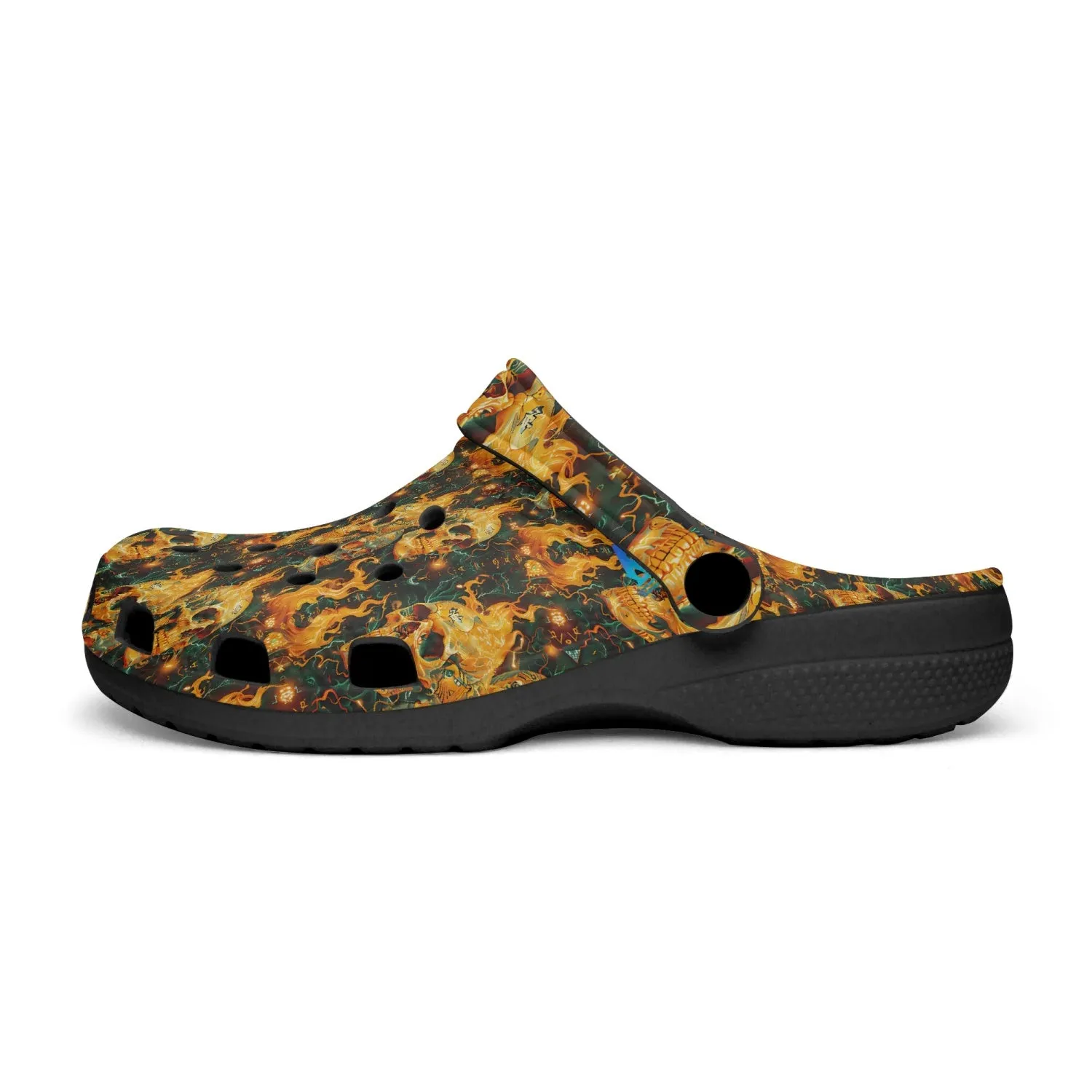Fiery Skulls Rok-Clogs