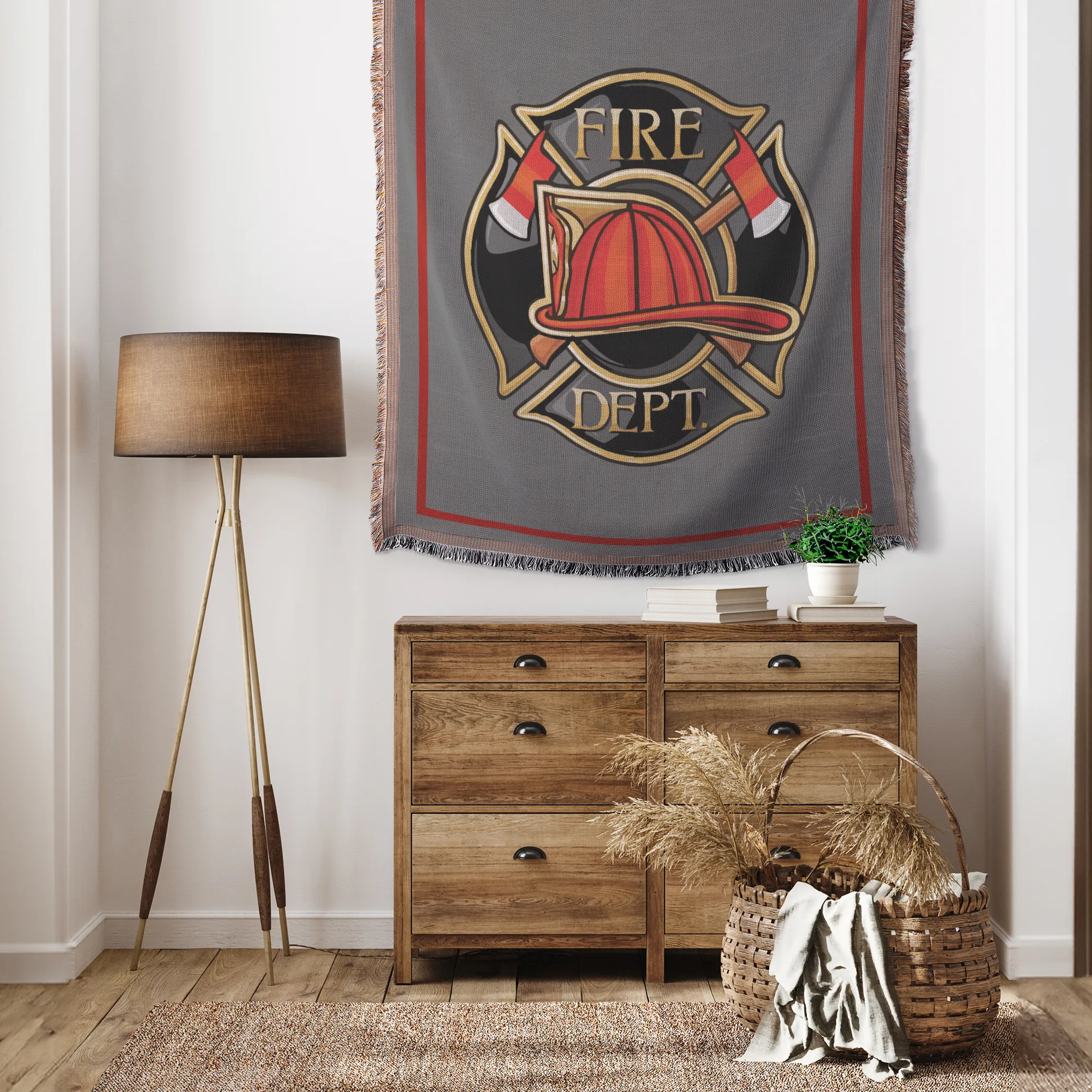 Fire Dept. Woven Blanket